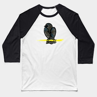 a CROW SITTING ON GOLD SEAT,animals collection Baseball T-Shirt